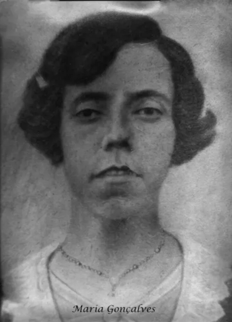 Retrato de Maria Gonçalves, professora do Colégio Allan Kardec